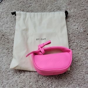 By Far mini crush pink mini bag